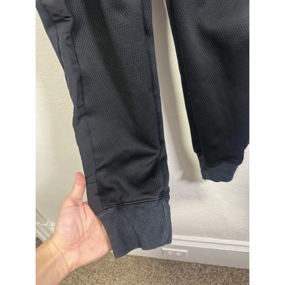 Nike Men's Jordan 11 72-10‎ Fleece Pant Black Red 777496-010 Medium Therma-Fit